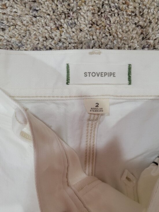 AE77 White Stovepipe jeans - 2R - Picture 2 of 3